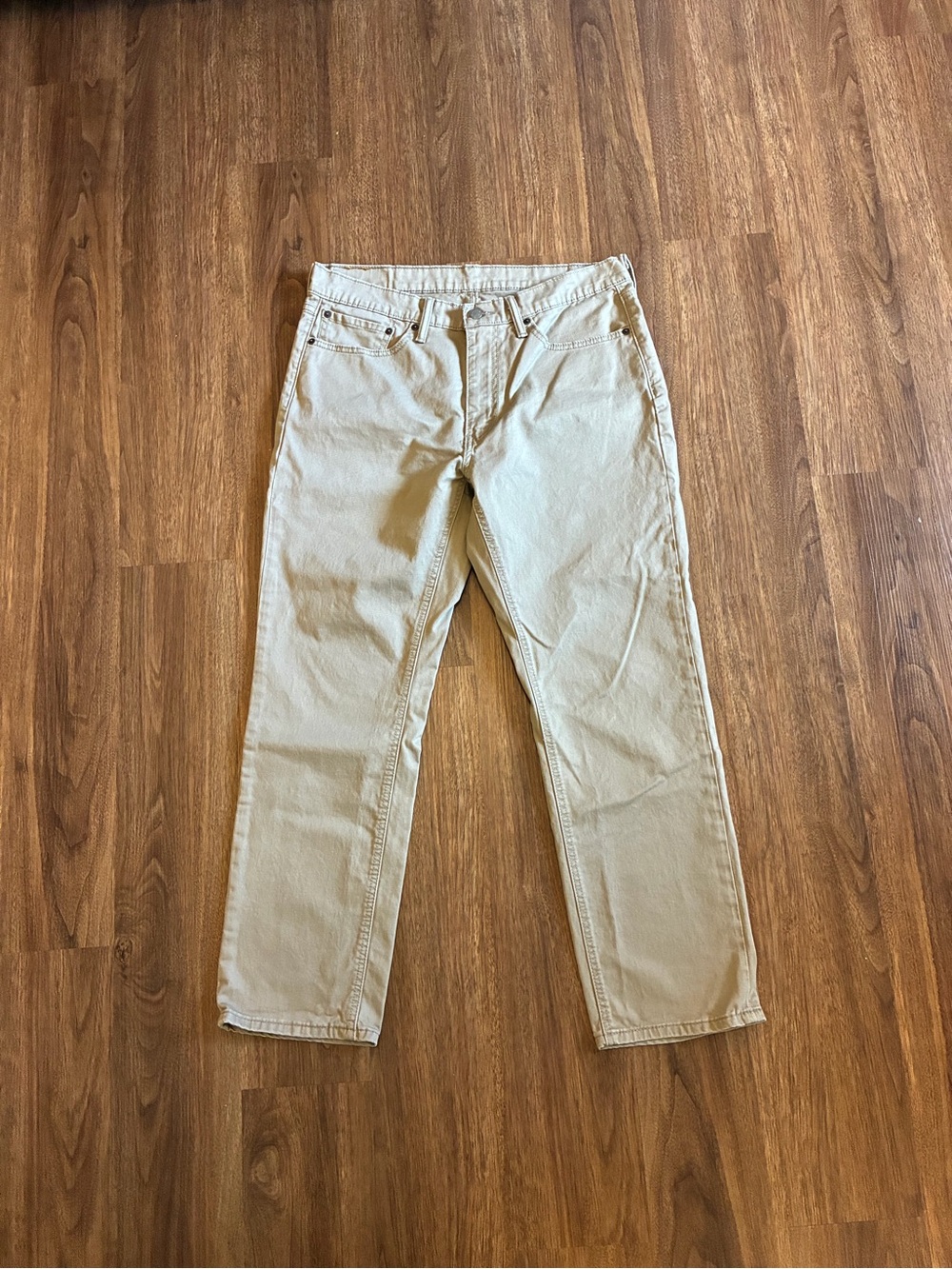 Levi’s 541 Men’s Beige Denim Jeans Athletic Fit Tapered Light Wash size 34x30